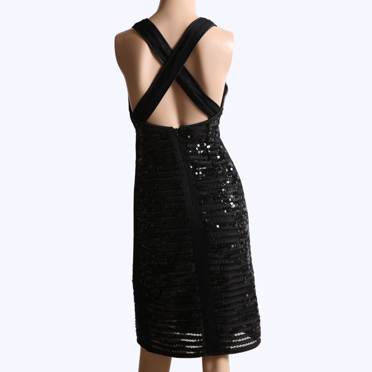 NANETTE LEPORE Black Sequin Roulette Dress