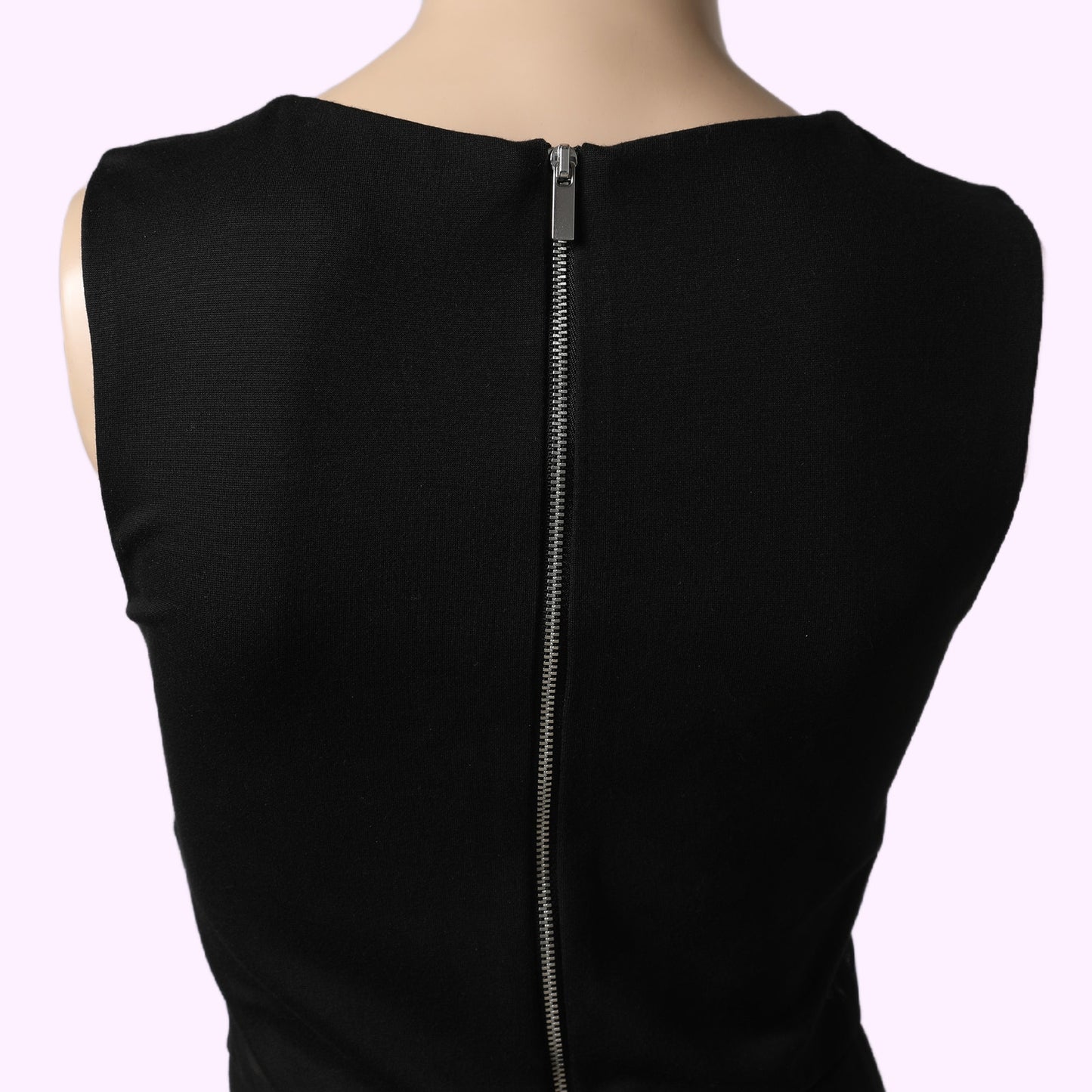 FRENCH CONNECTION Black Sleeveless Sheath Dress