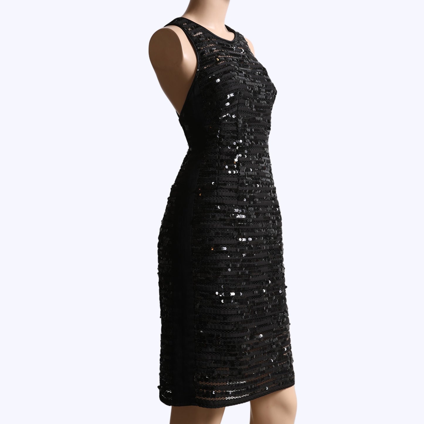 NANETTE LEPORE Black Sequin Roulette Dress