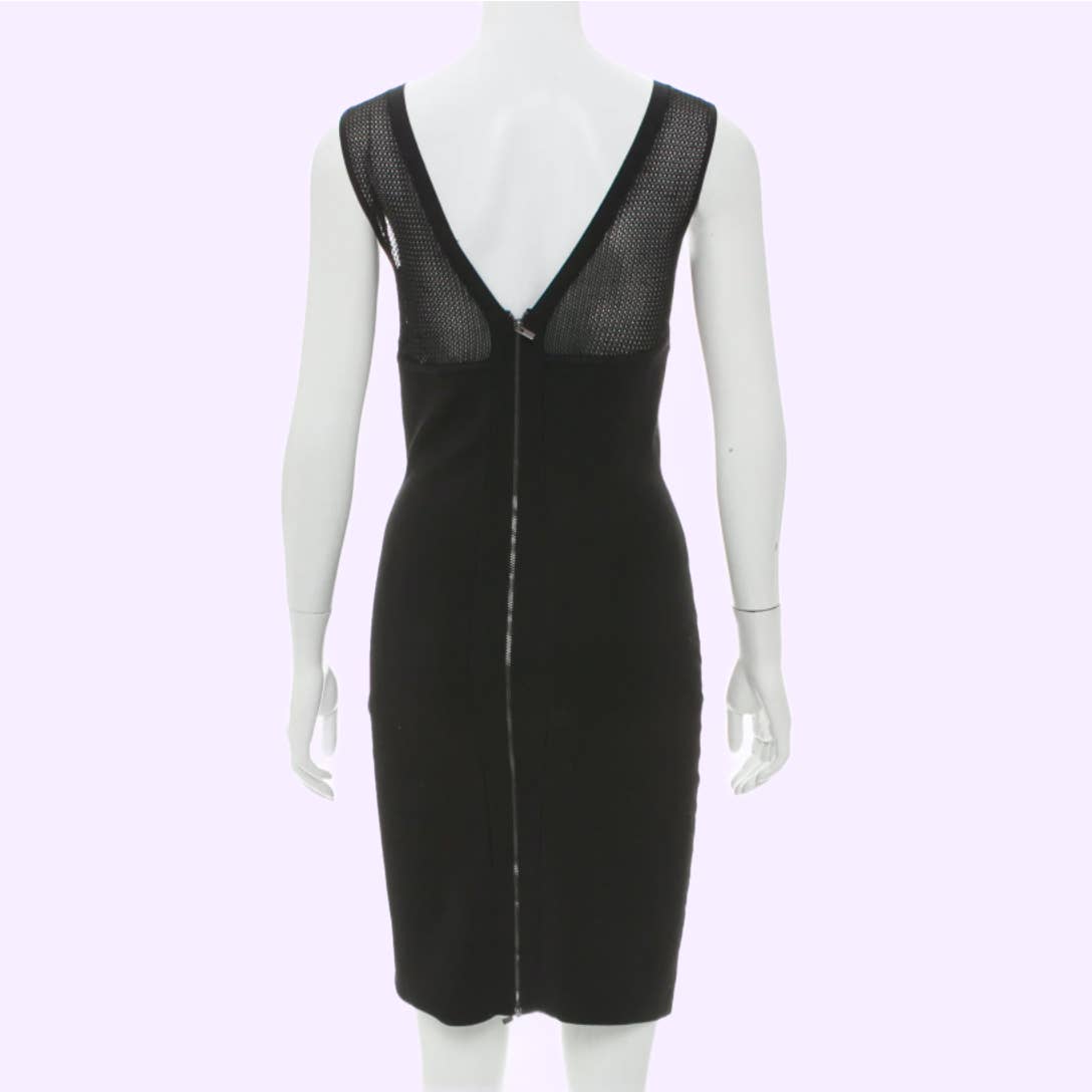 DIANE VON FURSTENBERG Black Sleeveless Bodycon Dress