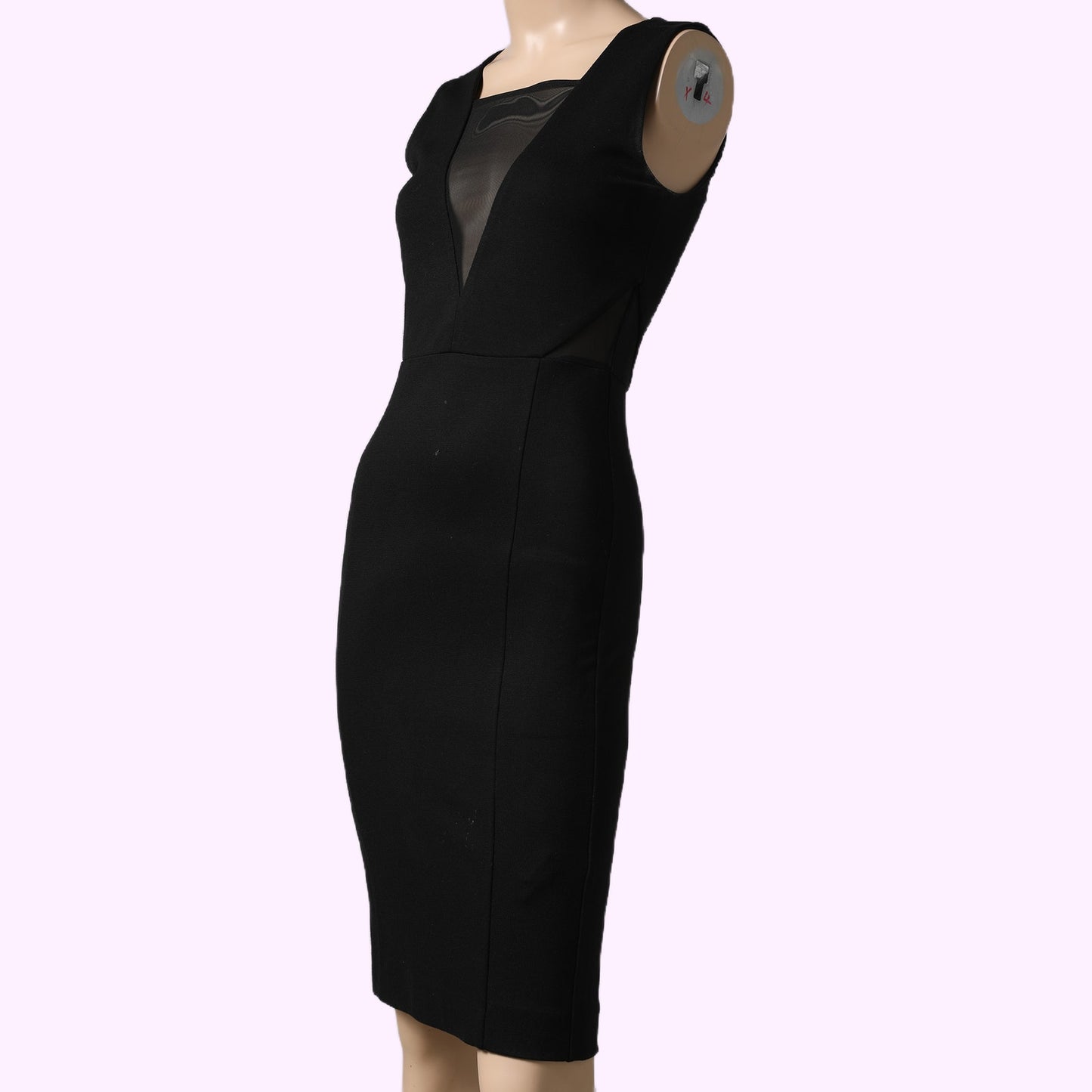 FRENCH CONNECTION Black Sleeveless Sheath Dress