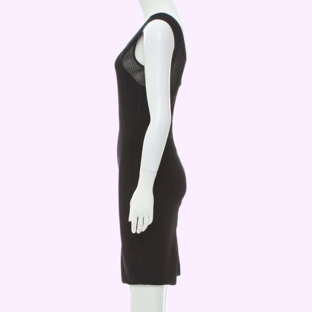 DIANE VON FURSTENBERG Black Sleeveless Bodycon Dress