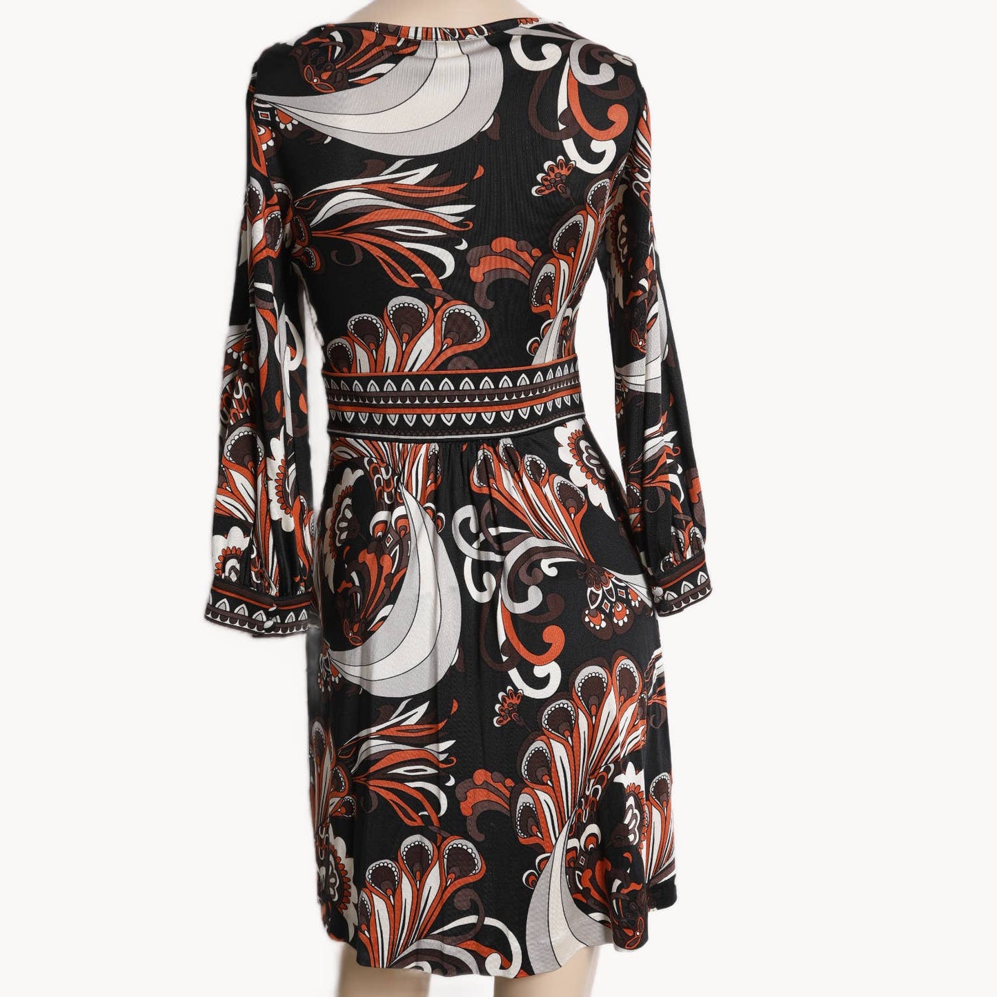 TIBI Multicolor Paisley Long Sleeve Dress