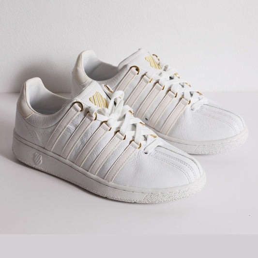 K SWISS White Leather Classic Sneakers 50th Anniversary Collection - New In Box