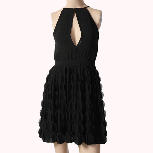 DIANE VON FURSTENBERG Black Halter Dress