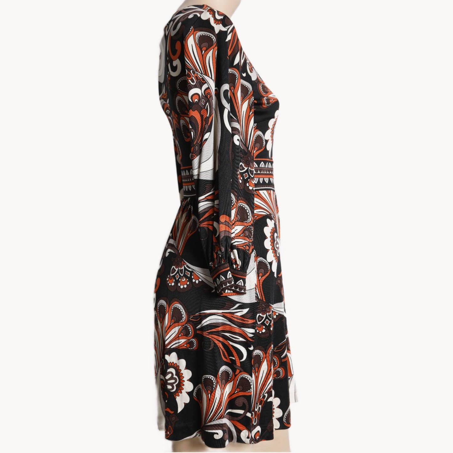 TIBI Multicolor Paisley Long Sleeve Dress