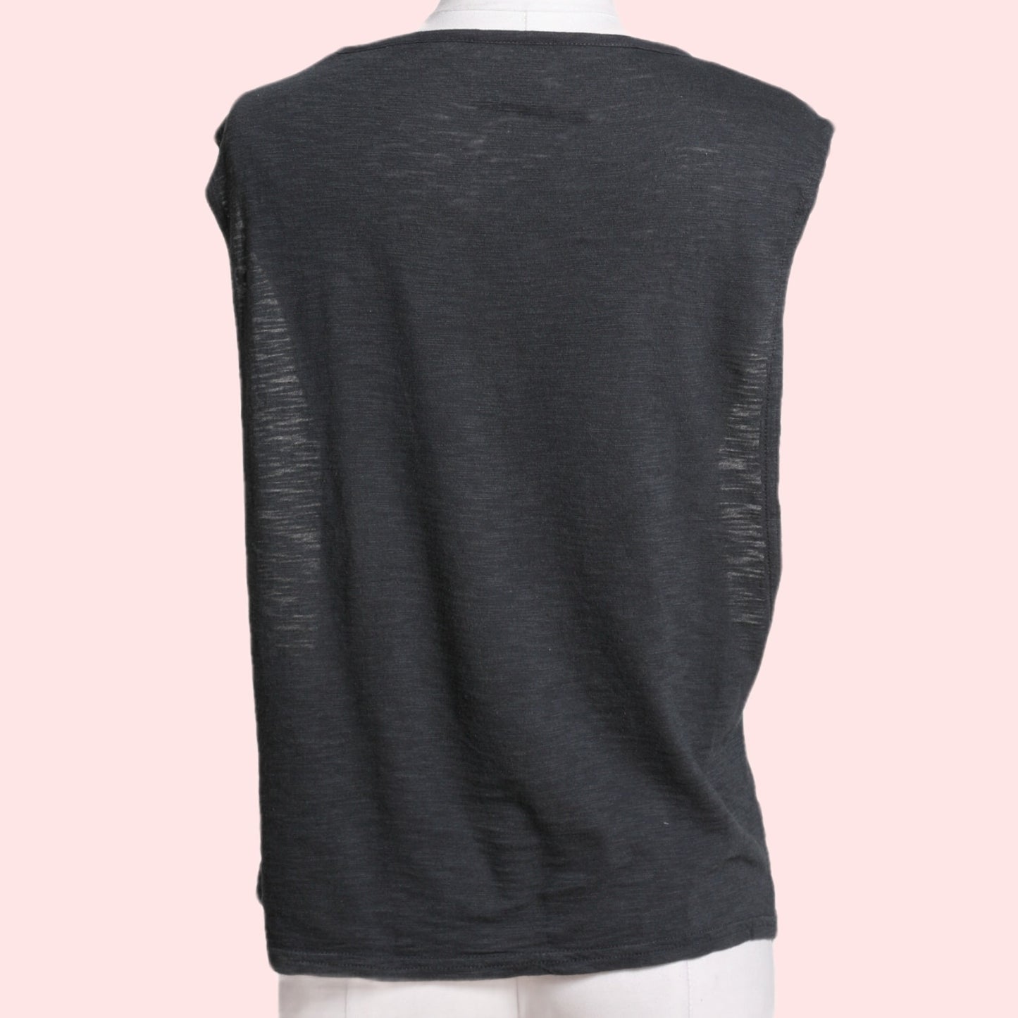 MOOSE KNUCKLES Grey Logo Muscle Cotton Jersey Tank Top