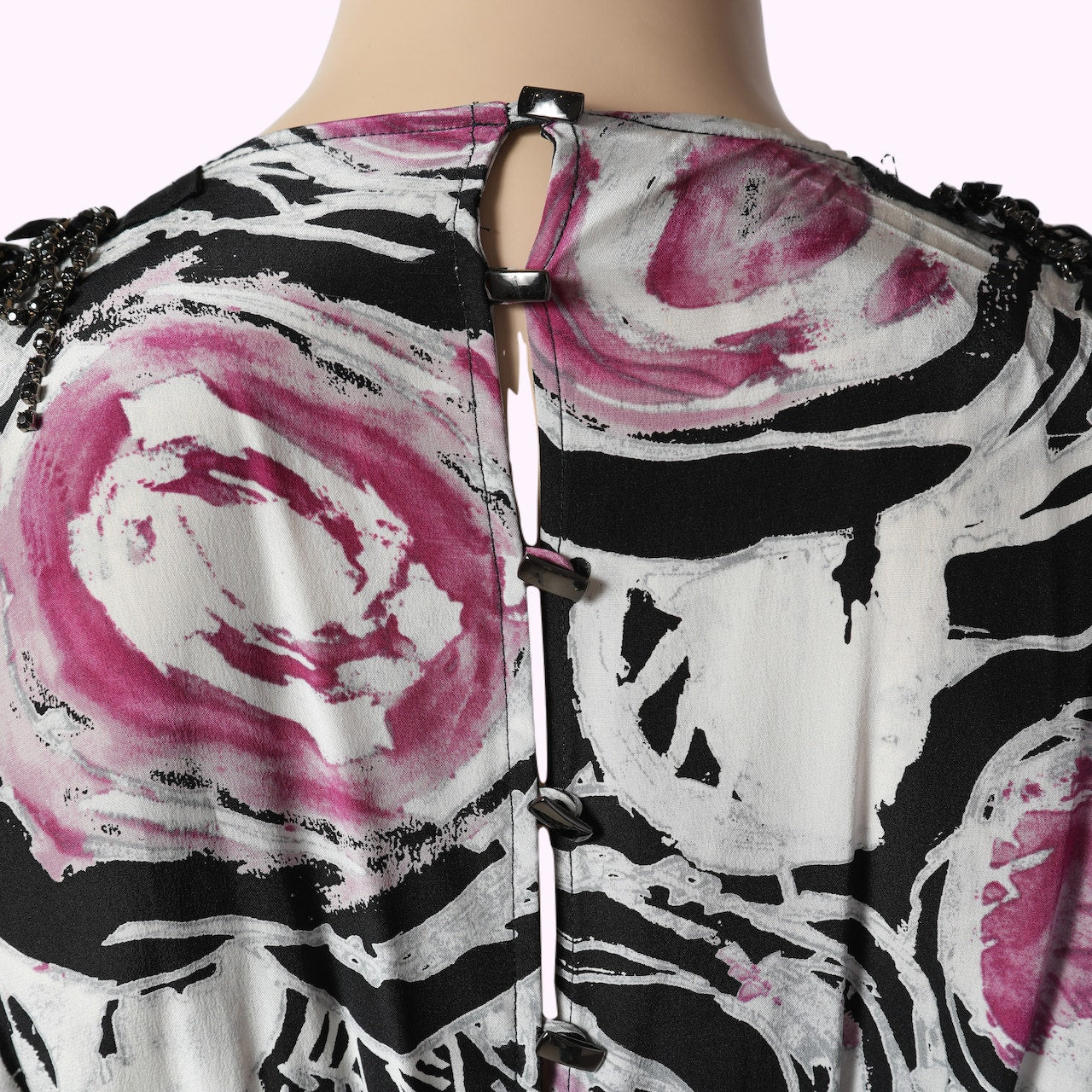 ROBERT RODRIGUEZ Floral Print Mini Silk Dress