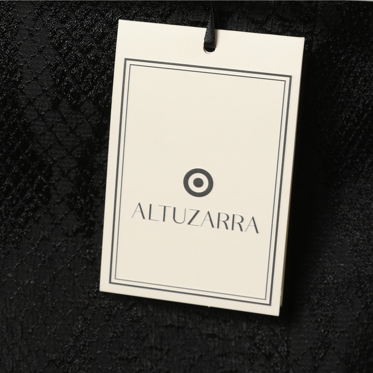 ALTUZARRA Black Crocodile Textured Midi Skirt w/ Tags