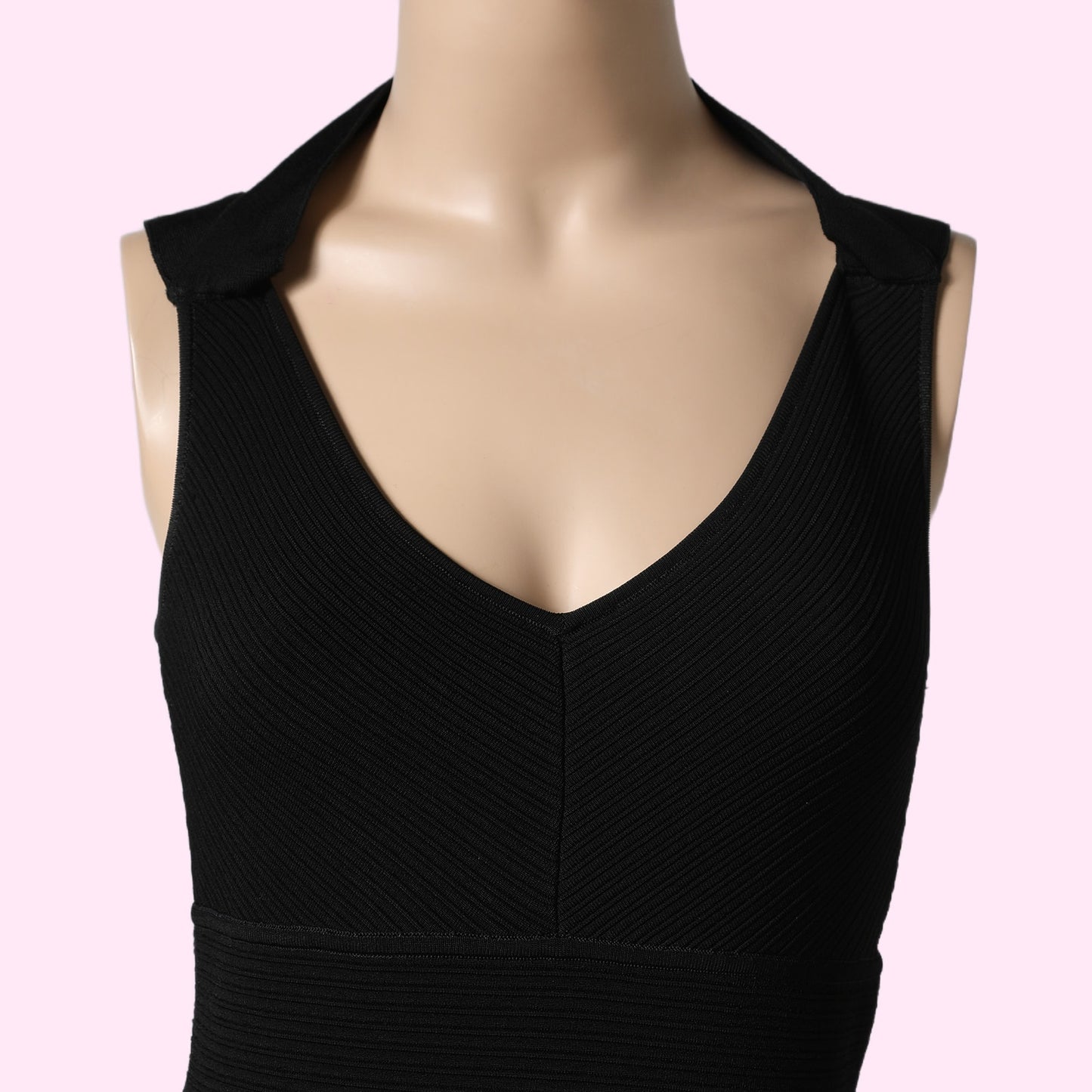 VENA CAVA Black Bandage Bodycon Mini Dress