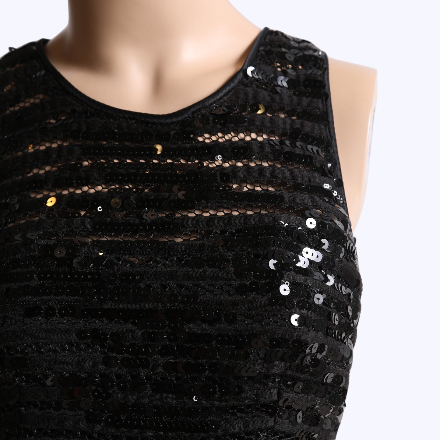 NANETTE LEPORE Black Sequin Roulette Dress
