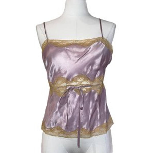 PINK SODA Lavender Silk Top