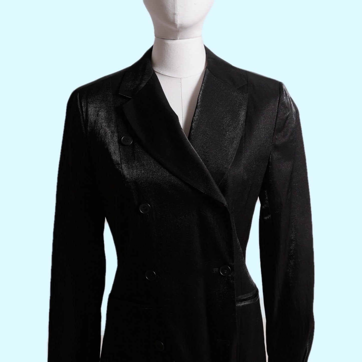 MARK EISEN Vintage Metallic Black Blazer