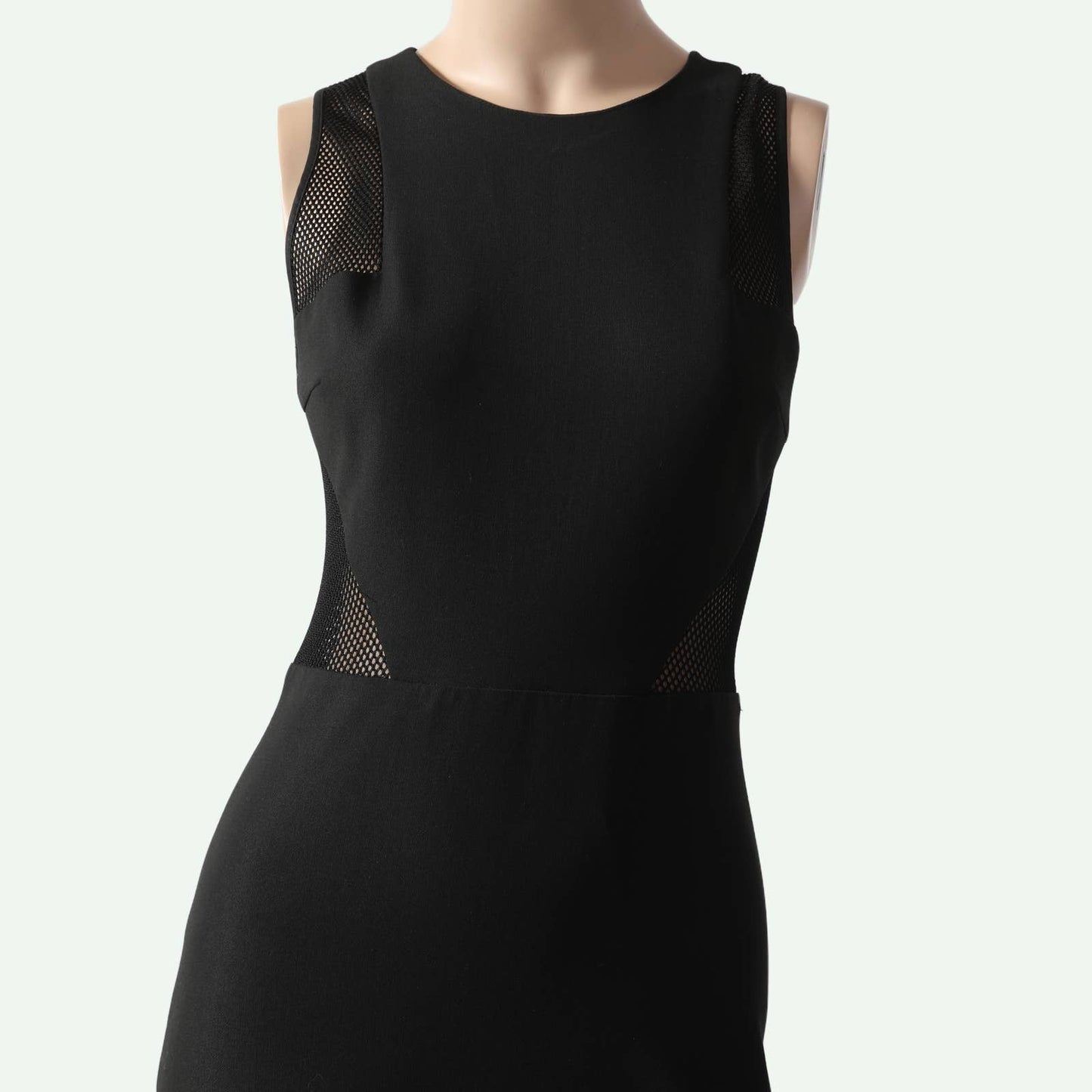 ELIZABETH AND JAMES Black With Mesh Cutout Mini Dress