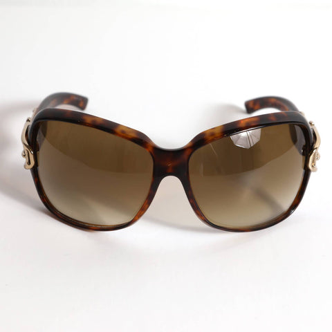 GUCCI Vintage Sunglasses Brown Tortoise with Gold Buckle  display picture 1