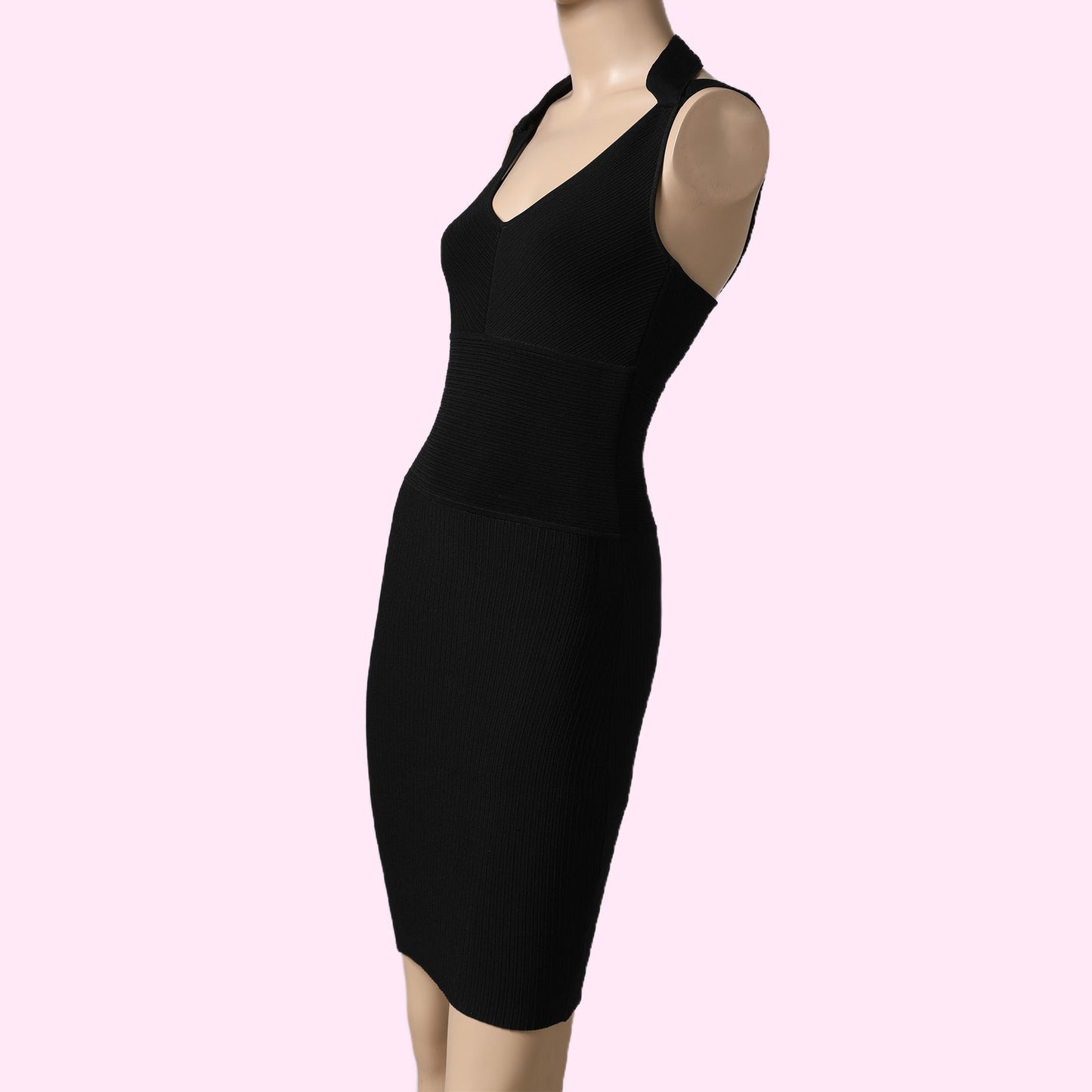 VENA CAVA Black Bandage Bodycon Mini Dress