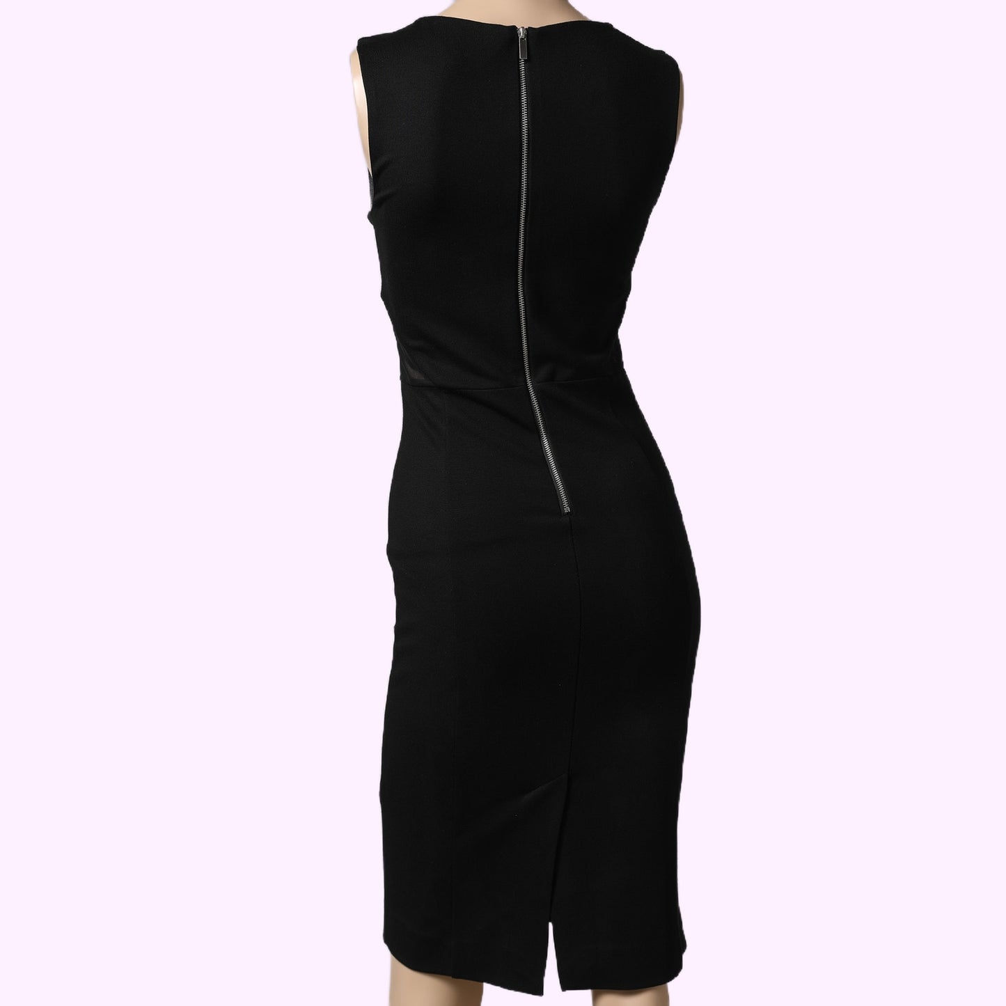 FRENCH CONNECTION Black Sleeveless Sheath Dress