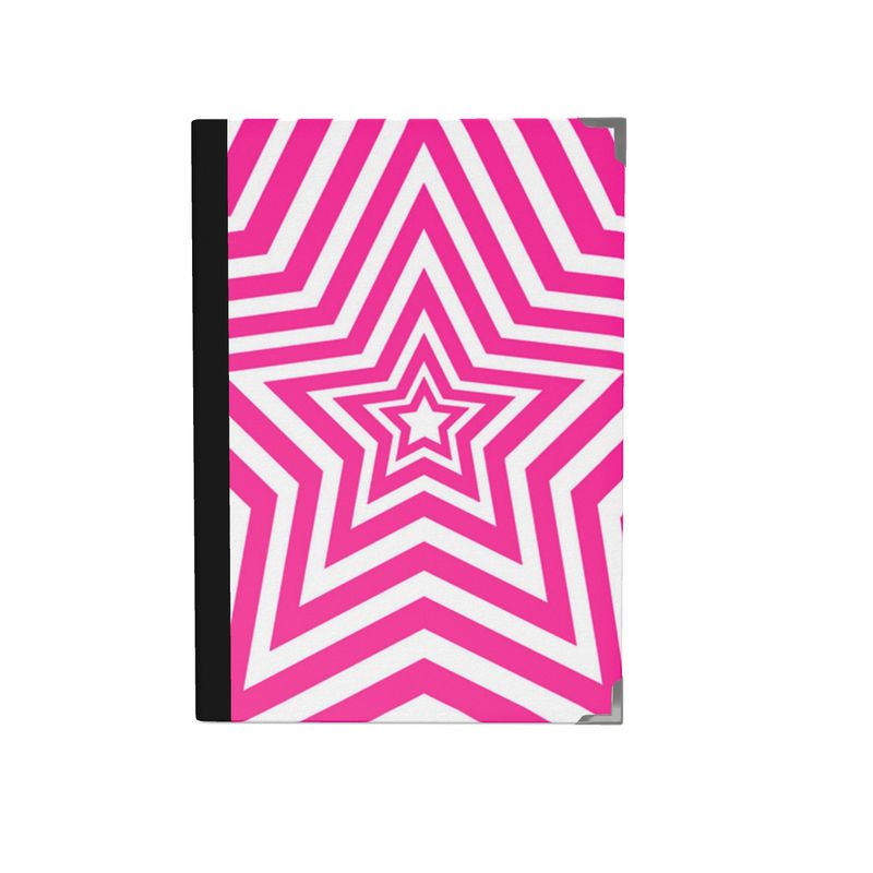 UNTITLED BOUTIQUE Pink and White Star Journal