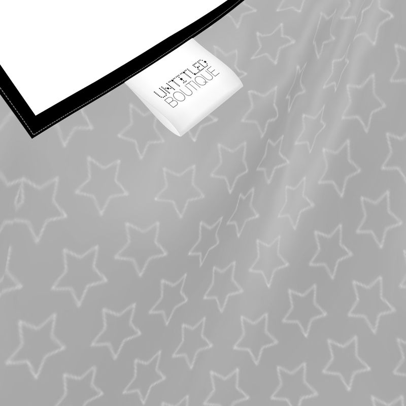 UNTITLED BOUTIQUE Black Silk Halter Star Dress - Limited Edition