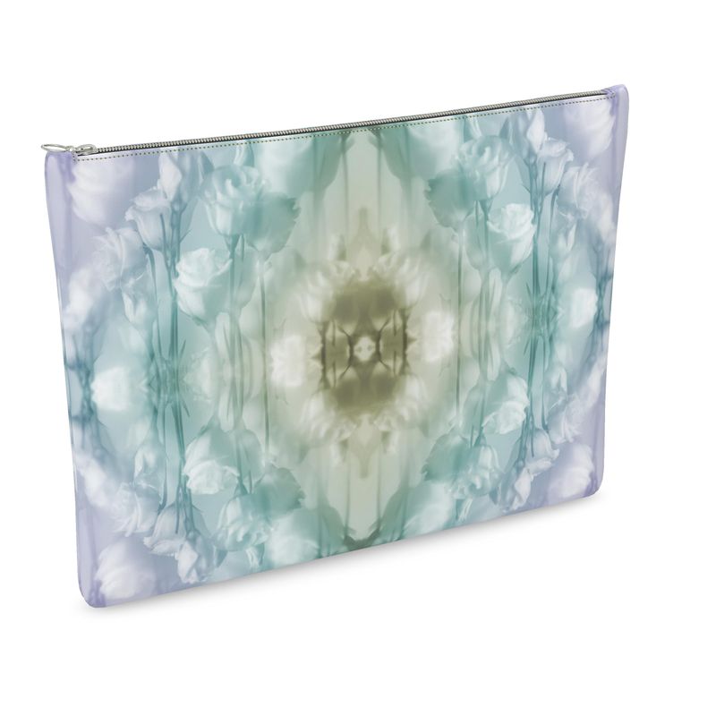 UNTITLED x Indira Cesarine "Field of Flowers" Kaleidoscopic Leather Clutch Bag - Limited Edition