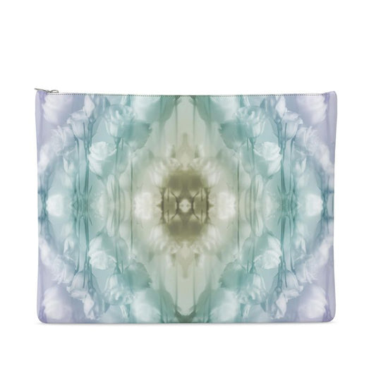 UNTITLED x Indira Cesarine "Field of Flowers" Kaleidoscopic Leather Clutch Bag - Limited Edition