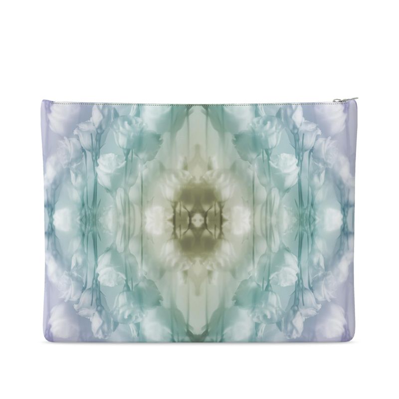 UNTITLED x Indira Cesarine "Field of Flowers" Kaleidoscopic Leather Clutch Bag - Limited Edition