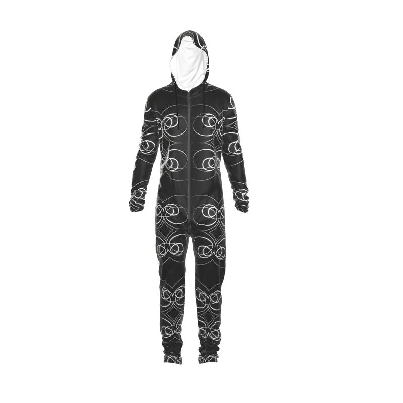 UNTITLED x Indira Cesarine "Lumière" Series Black and White Circles Hazmat Suit - Limited Edition