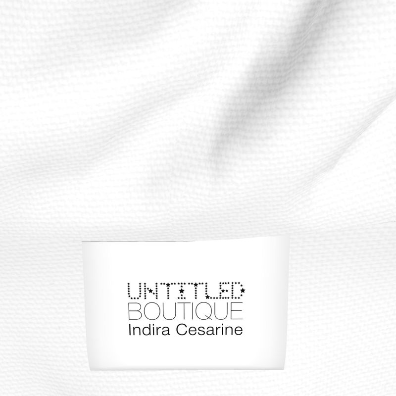 UNTITLED x Indira Cesarine "Lumière" Series Black and White Circles Hazmat Suit - Limited Edition