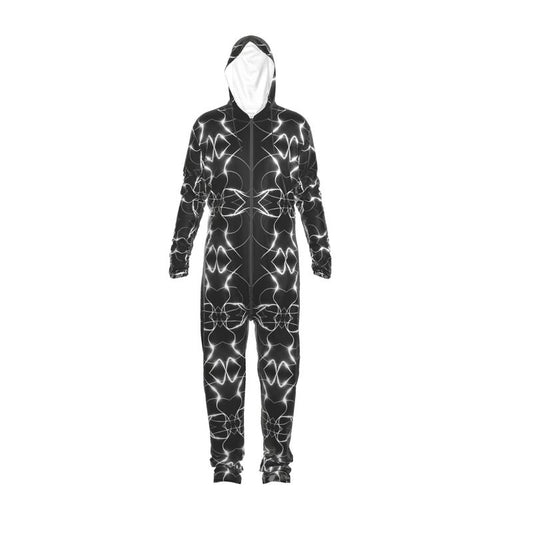 UNTITLED x Indira Cesarine "Lumière" Series Black and White Kaleidoscopic Hazmat Suit - Limited Edition