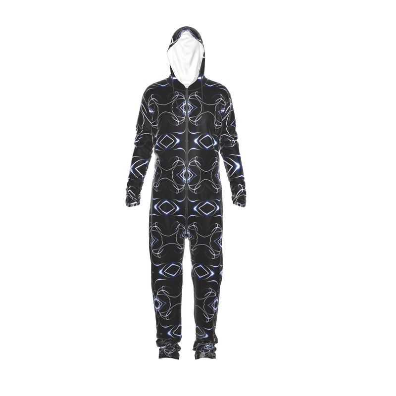 UNTITLED x Indira Cesarine "Lumière" Series Black and Blue Kaleidoscopic Hazmat Suit - Limited Edition