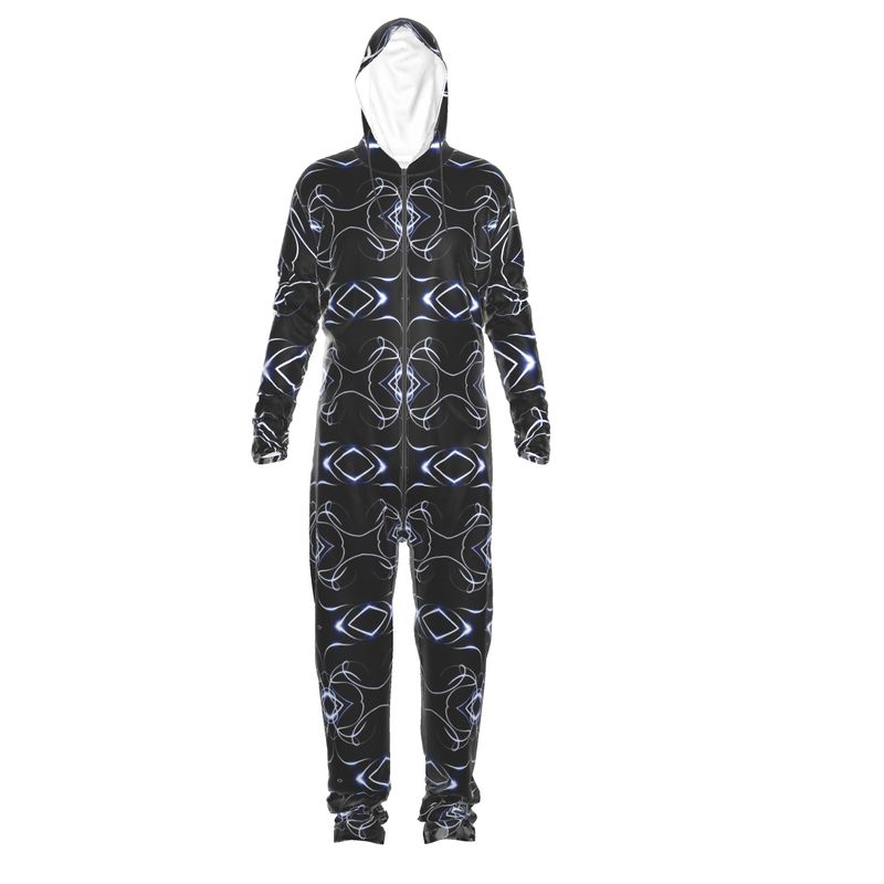 UNTITLED x Indira Cesarine "Lumière" Series Black and Blue Kaleidoscopic Hazmat Suit - Limited Edition