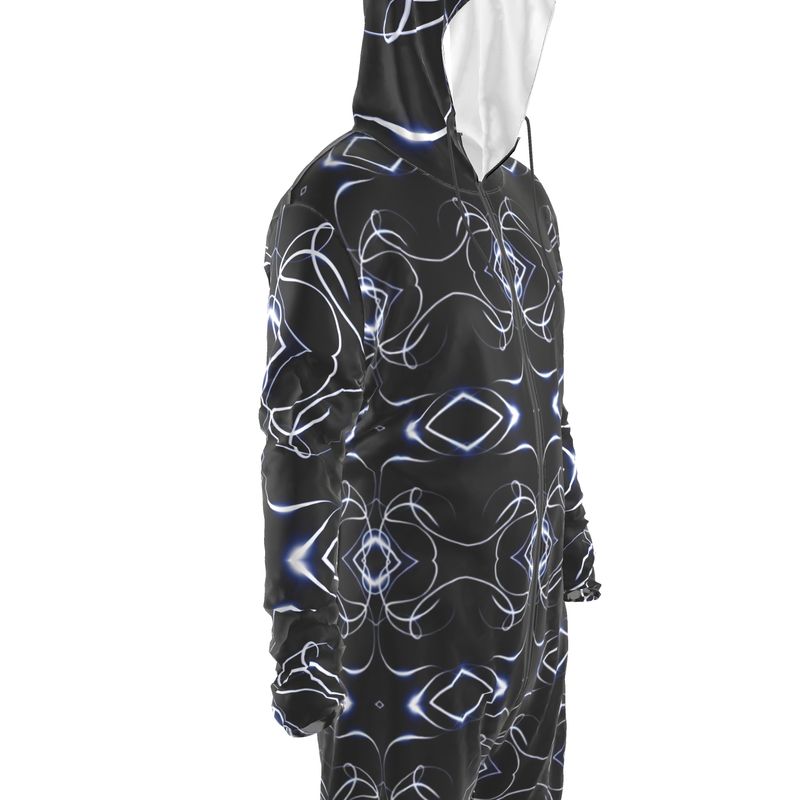 UNTITLED x Indira Cesarine "Lumière" Series Black and Blue Kaleidoscopic Hazmat Suit - Limited Edition