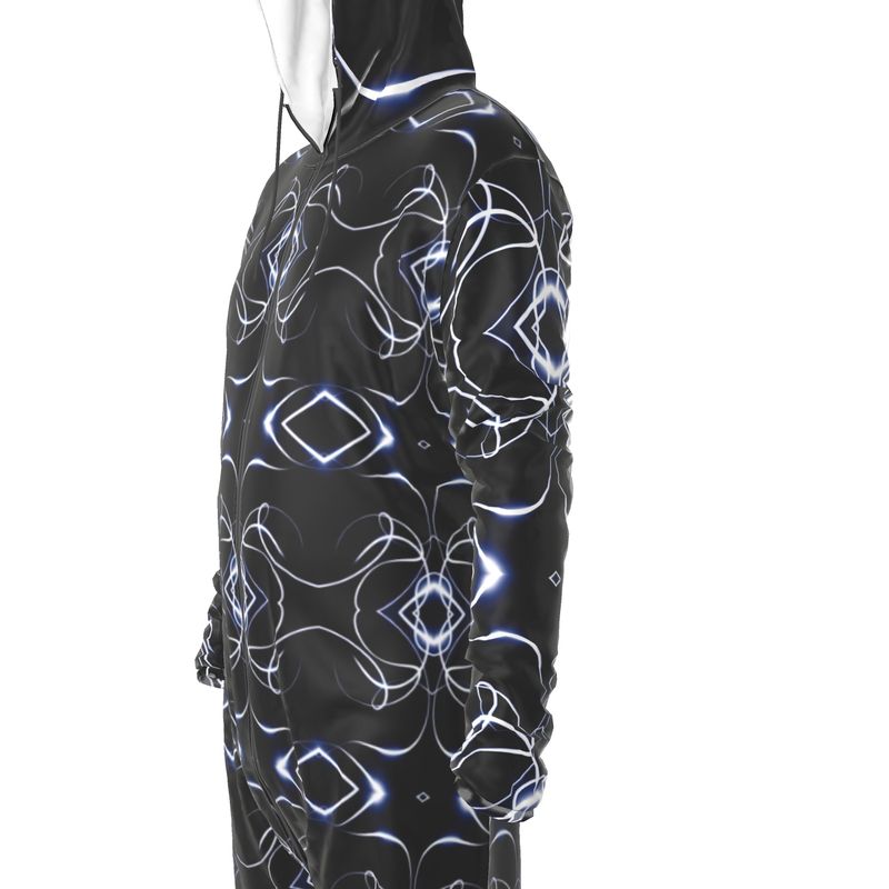 UNTITLED x Indira Cesarine "Lumière" Series Black and Blue Kaleidoscopic Hazmat Suit - Limited Edition