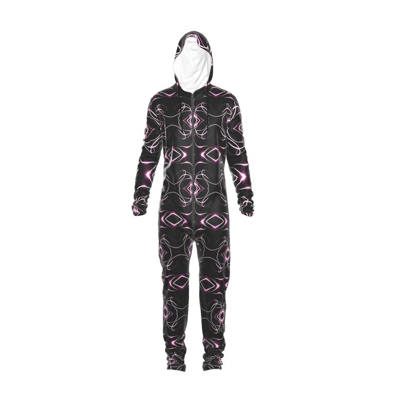 UNTITLED x Indira Cesarine "Lumière" Series Black and Pink Kaleidoscopic Hazmat Suit - Limited Edition