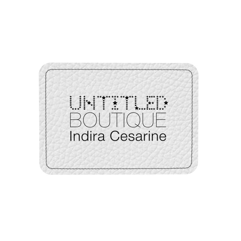 UNTITLED x Indira Cesarine "Lumière" Series Black and White Kaleidoscopic Colville Leather Backpack - Limited Edition