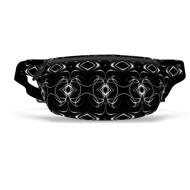 UNTITLED x Indira Cesarine "Lumière" Series Black and White Kaleidoscopic Fanny Pack - Limited Edition