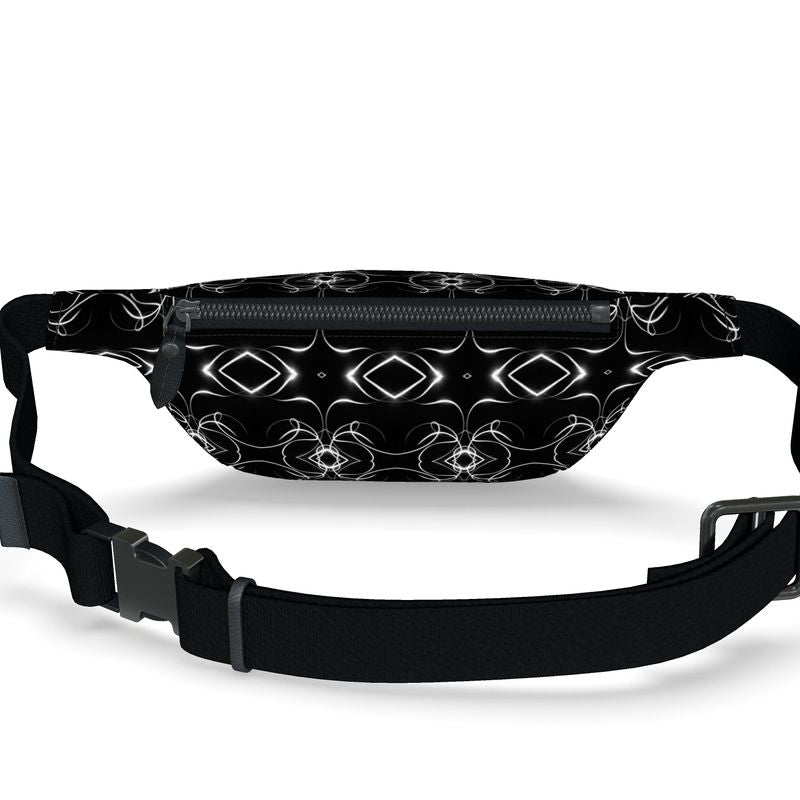 UNTITLED x Indira Cesarine "Lumière" Series Black and White Kaleidoscopic Fanny Pack - Limited Edition