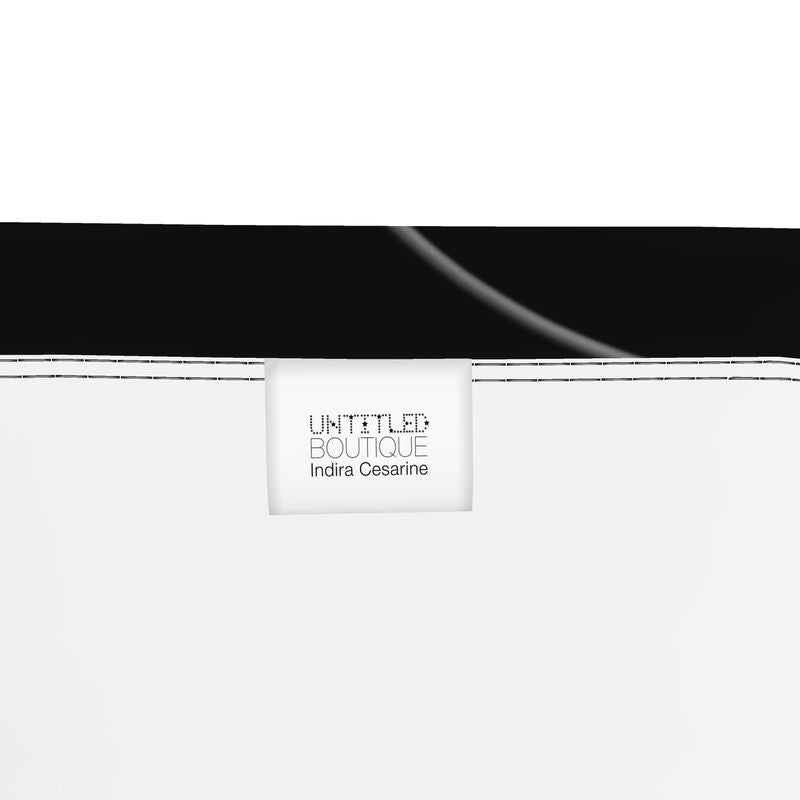 UNTITLED x Indira Cesarine "Lumière" Series Black and White Bandeau Top - Limited Edition