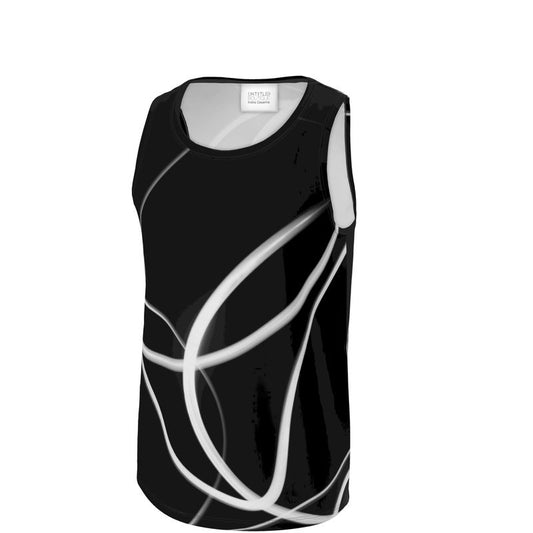 UNTITLED x Indira Cesarine "Lumière" Series Black and White Kaleidoscopic Cut and Sew Tank Top - Limited Edition