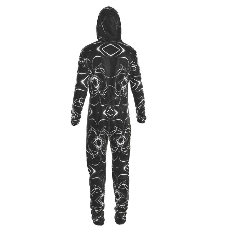 UNTITLED x Indira Cesarine "Lumière" Series Black and White Kaleidoscopic Hazmat Suit - Limited Edition