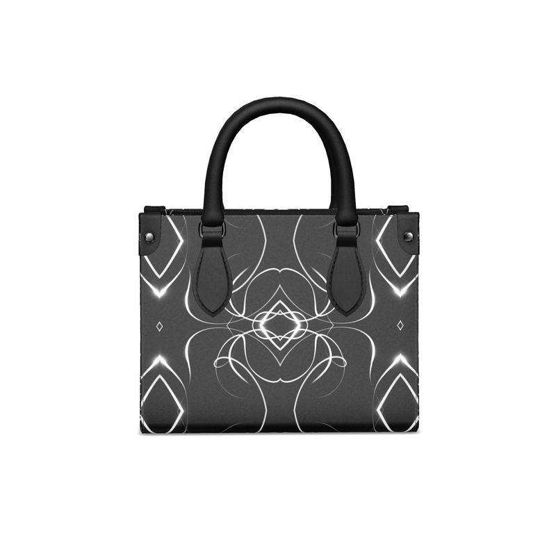 UNTITLED x Indira Cesarine "Lumière" Series Black and White Kaleidoscopic Mini Bonchurch Bag - Limited Edition