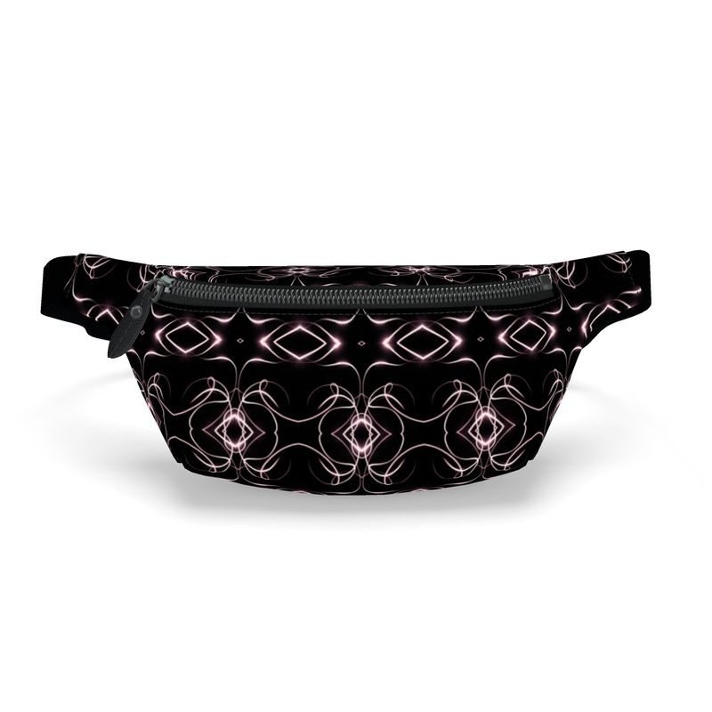 UNTITLED x Indira Cesarine "Lumière" Series Black and Pink Kaleidoscopic Fanny Pack - Limited Edition