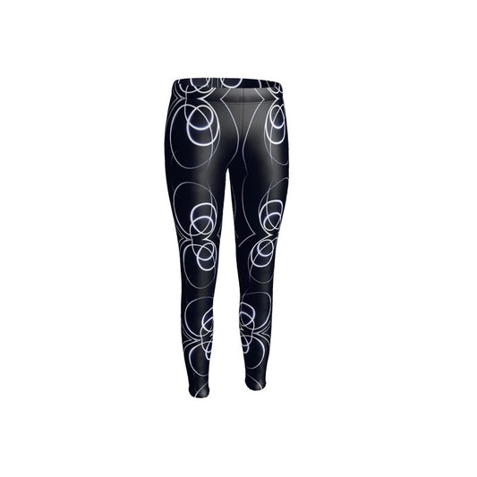 UNTITLED x Indira Cesarine "Lumière" Series Black and Blue Circle Leggings - Limited Edition