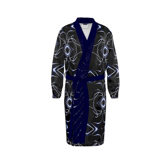 UNTITLED x Indira Cesarine "Lumière" Series Black and Blue Kaleidoscopic Lounging Robe - Limited Edition