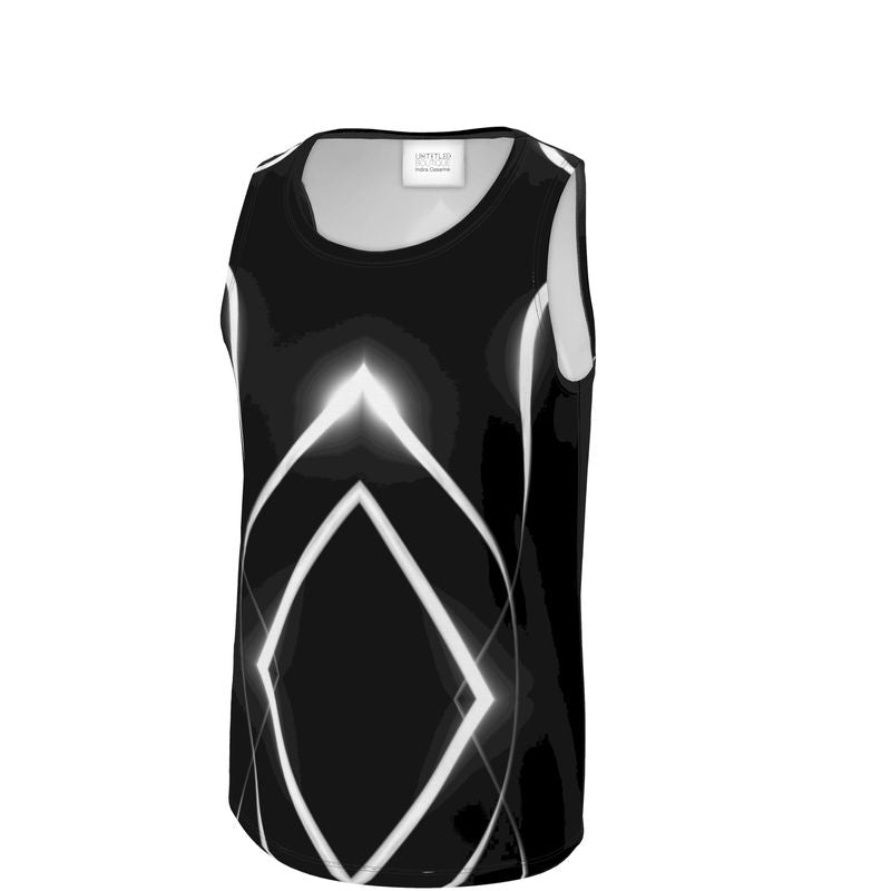UNTITLED x Indira Cesarine "Lumière" Series Black and White Mens Tank Top - Limited Edition