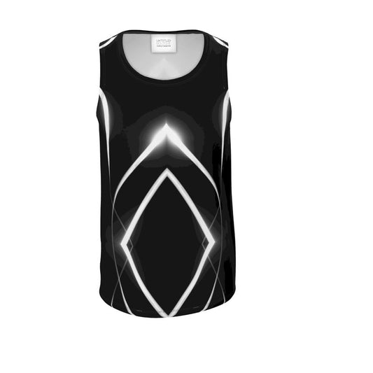 UNTITLED x Indira Cesarine "Lumière" Series Black and White Mens Tank Top - Limited Edition