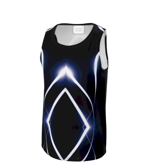 UNTITLED x Indira Cesarine "Lumière" Series Black and Blue Cut and Sew Tank Top - Limited Edition