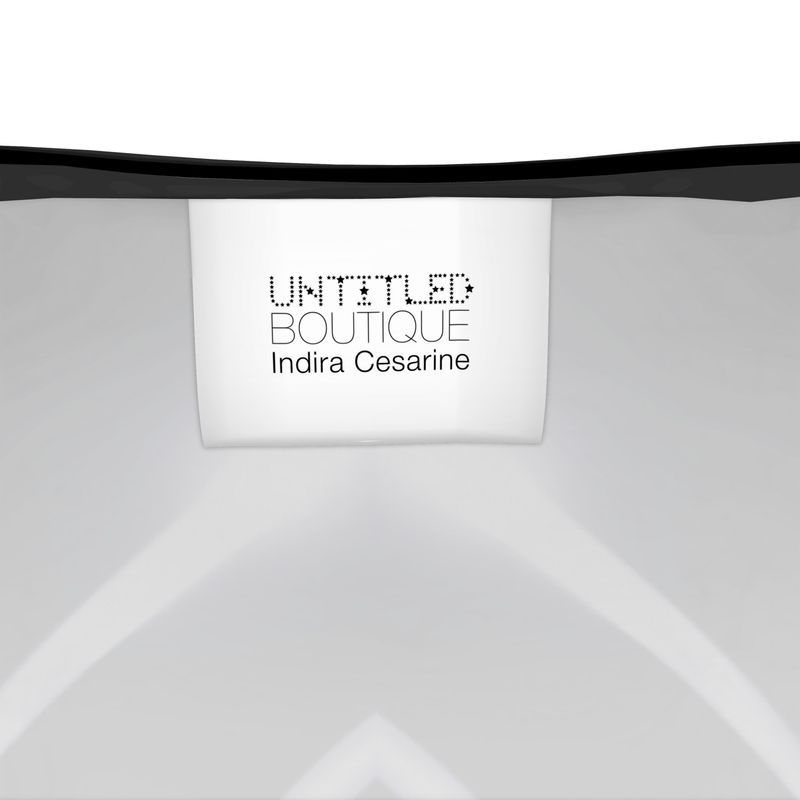 UNTITLED x Indira Cesarine "Lumière" Series Black and Blue Cut and Sew Tank Top - Limited Edition