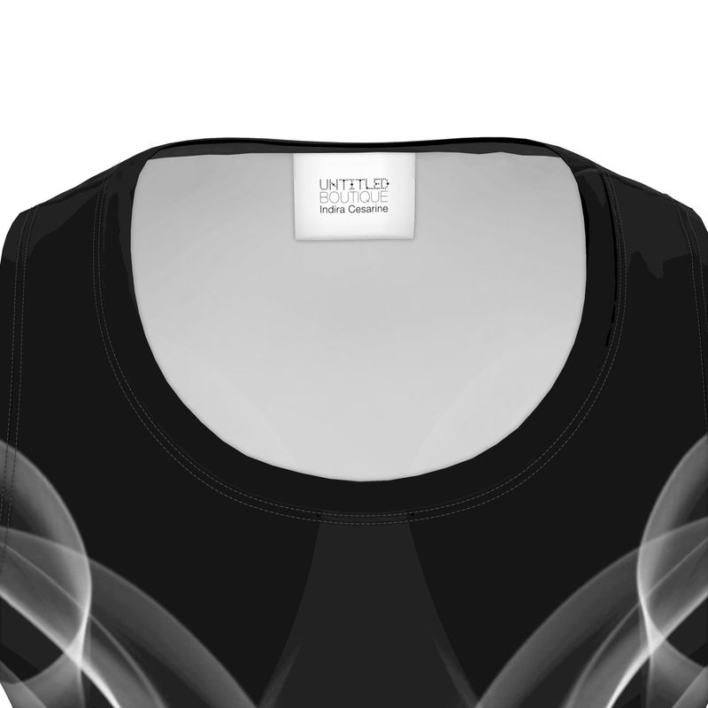 UNTITLED x Indira Cesarine "Lumière" Series Black and White Smoke Tank Top - Limited Edition