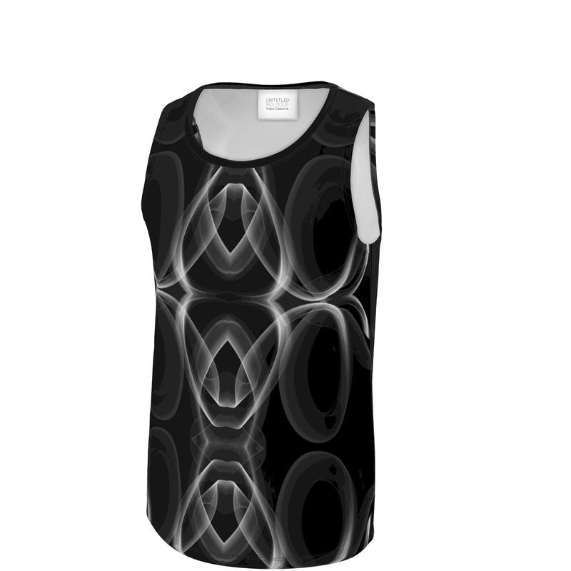 UNTITLED x Indira Cesarine "Lumière" Series Black and White Smoke Tank Top - Limited Edition